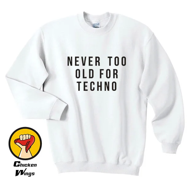 Футболка с принтом Never Too старая для мужчин черная футболка графическим