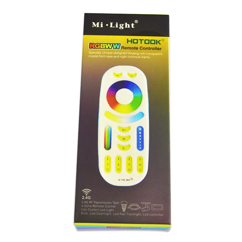 Hotaked 2 4G светодиодный контроллер milight RGBW RGB + CCT RF сенсорный пульт дистанционного
