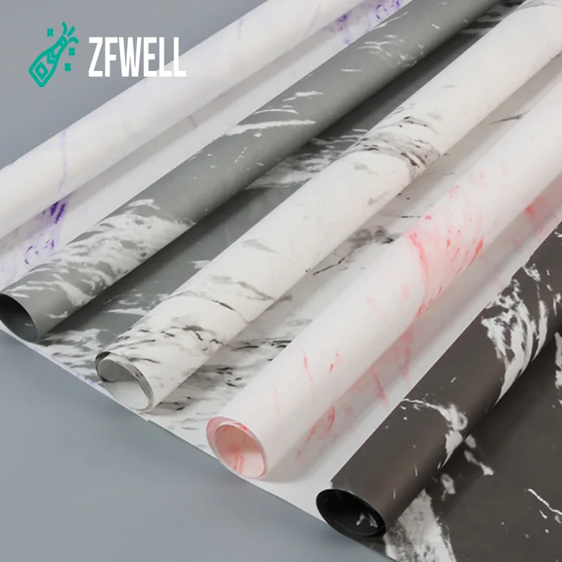 ZFWELL 5 шт./лот мраморный узор Упаковка для подарков бумажные цветы упаковка на день
