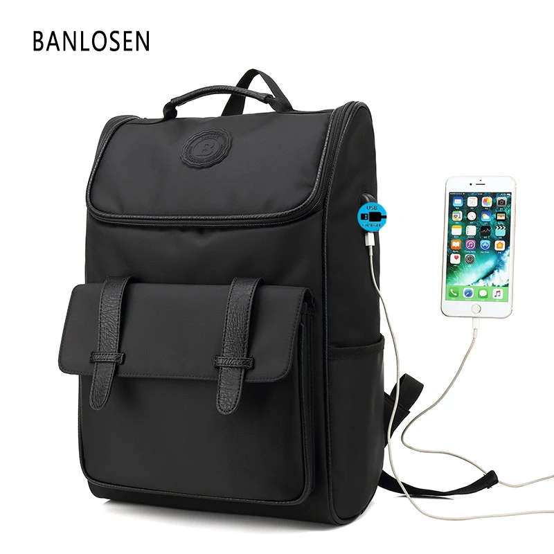 

Multifunction USB charging Men 14inch Laptop Backpacks For Teenager Fashion Male Mochila Leisure Travel backpack Y1588