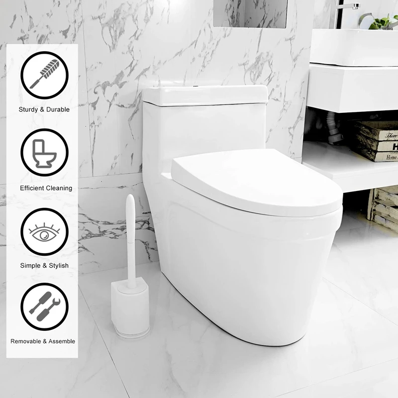 Чистящая Щетка для унитаза мягкая щетина щетка и держатель ванной комнаты