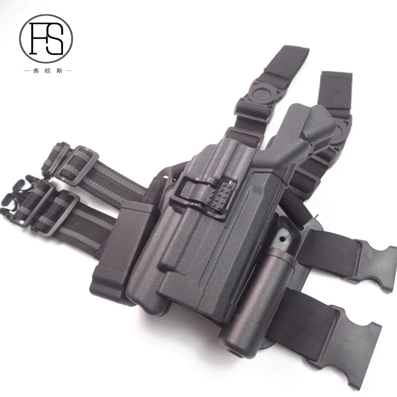 

LV3 тактический пистолет ножка кобура подшипник фонарик для HK USP военный пистолет правая рука открытый охотничий пистолет Бедро кобура