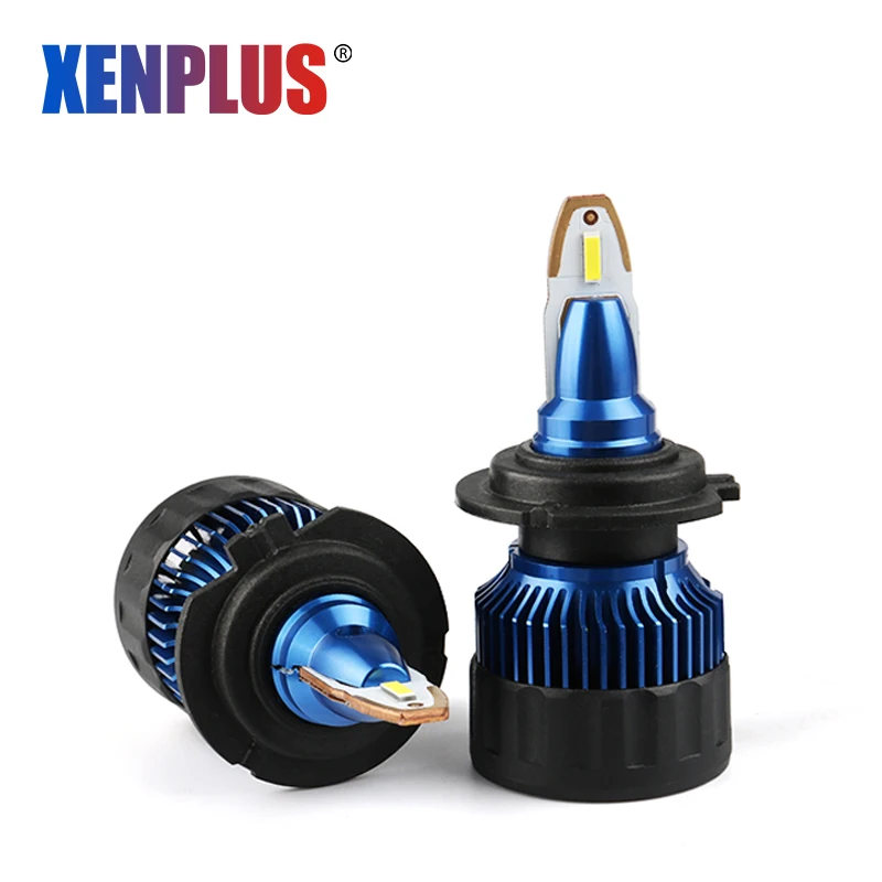 Миниатюрная Светодиодная лампа Xenplus H1 H4 H11 H7 H3 H27 880 9005 9006 HB3 HB4 H13 9004 9007 6000LM 6000K новая