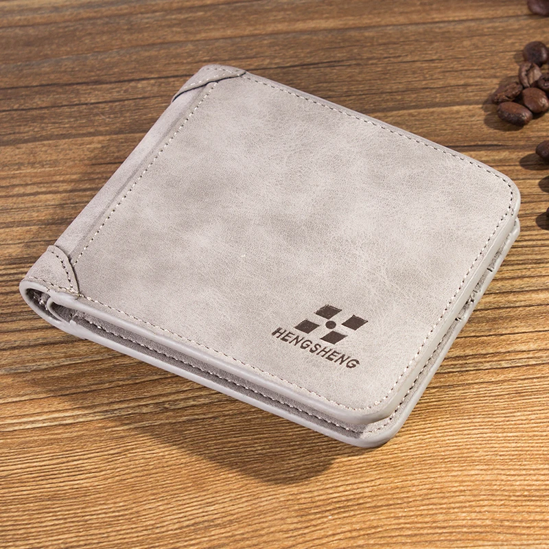 2017 Лидер продаж модные мужские бумажники синего кофе искусственная кожа высокое