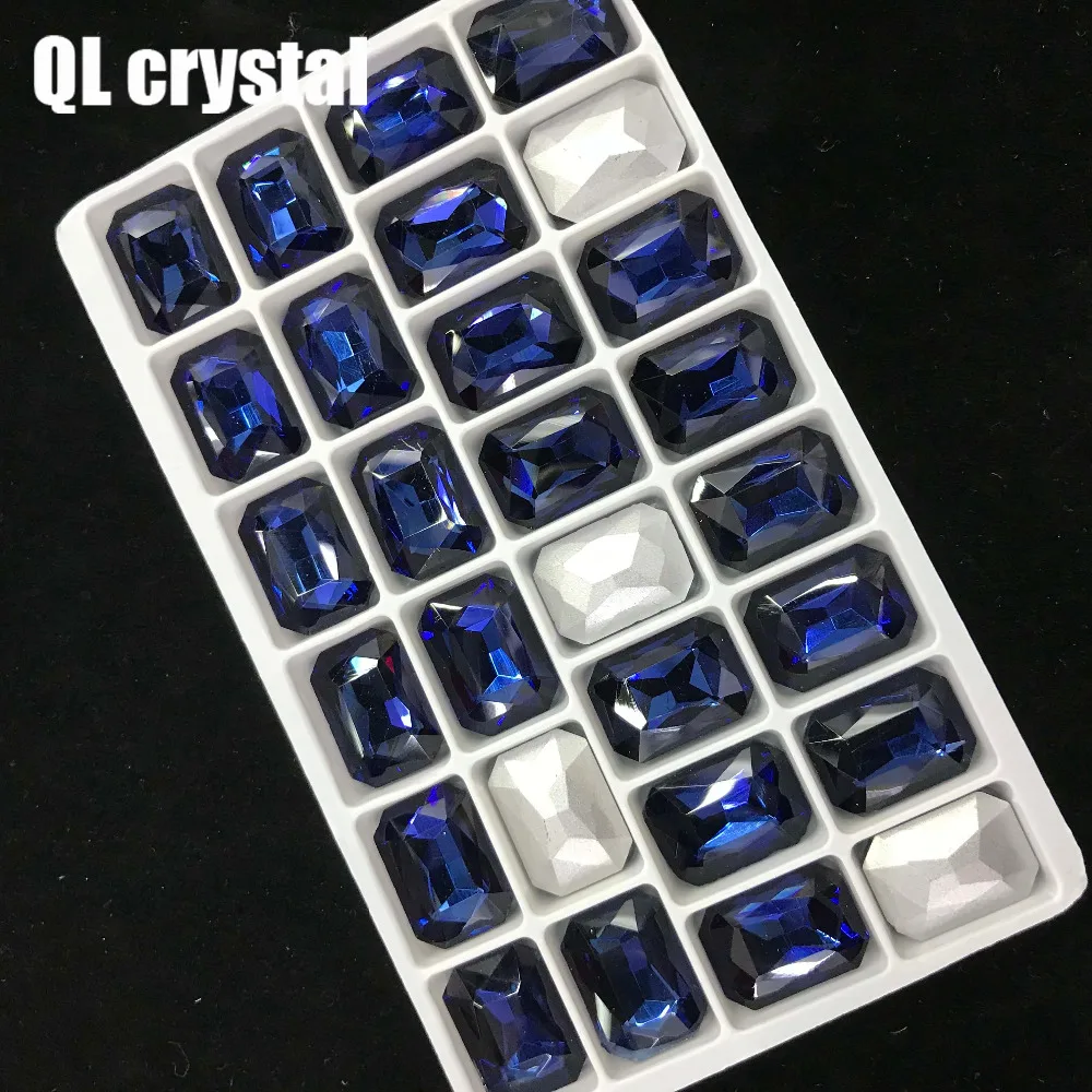 QL кристалл все размеры восьмиугольник Pointback горный хрусталь Высокое качество для