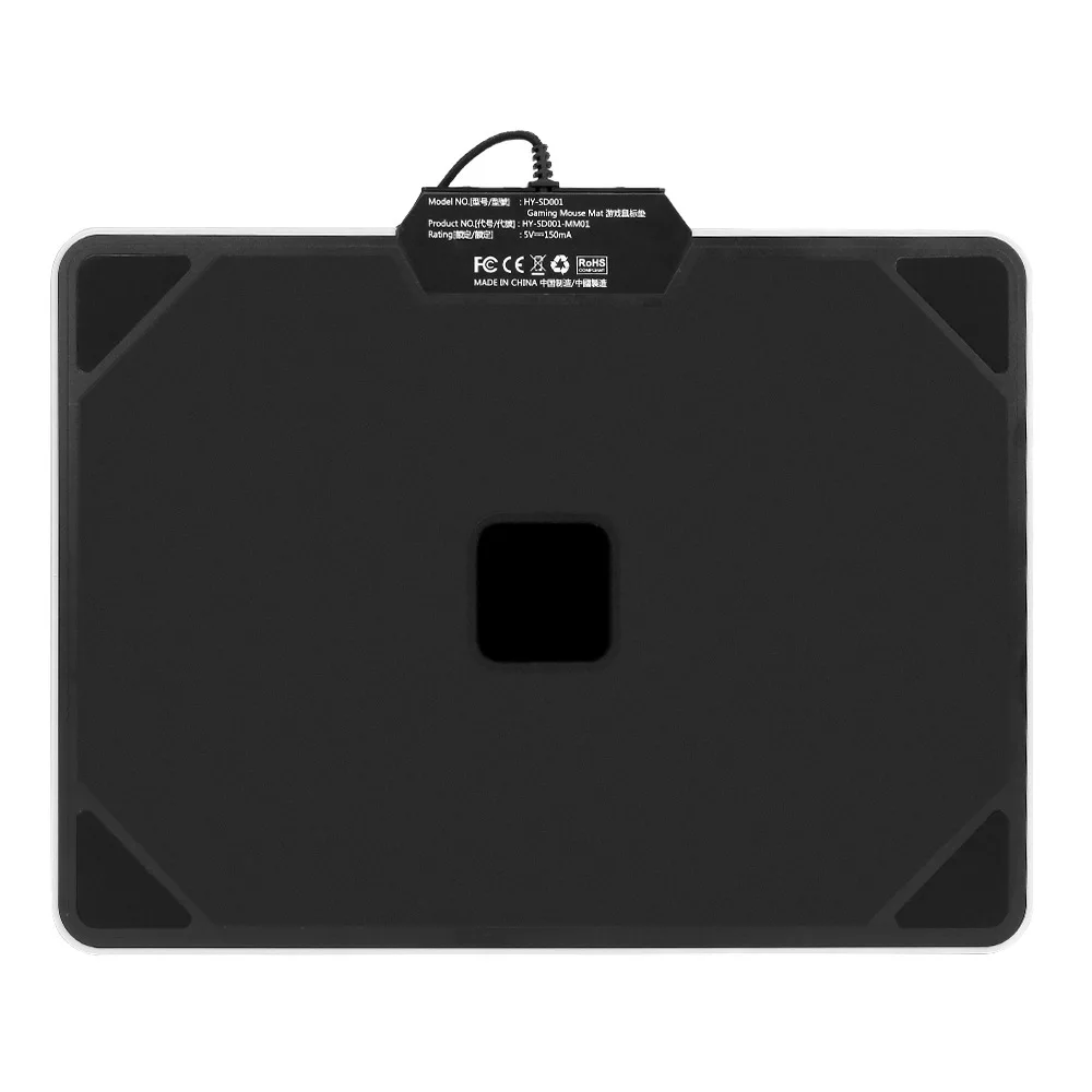 Игровой коврик для мыши acam-p09 с RGB подсветкой жесткий USB 2 0 черный | Компьютеры и