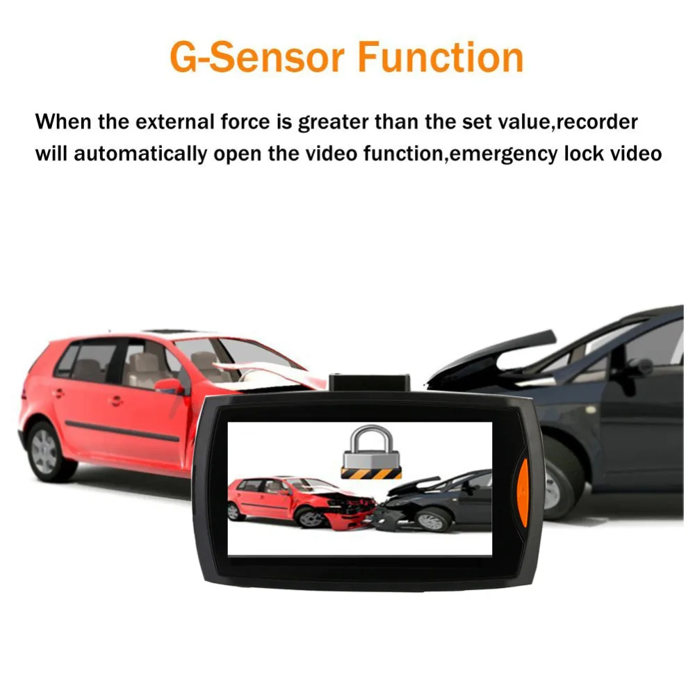 Cncool G30 Автомобильная камера с двойным DVR видео Регистраторы Full HD 1080 P Dash Cam