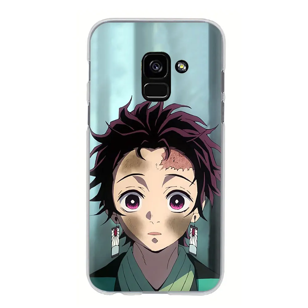 H10 Аниме «Демон» Истребительница kimetsu без Yaiba жесткий чехол для телефона с рисунком в виде крышка чехол для samsung Galaxy A3 5 A6 7 8 9 A10 30 40 50 70 - Цвет: H10