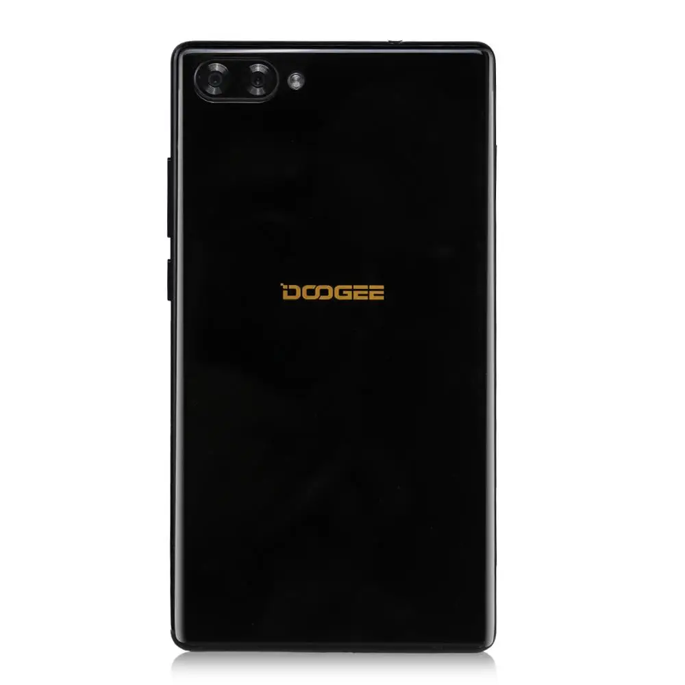 DOOGEE MIX 4G LTE безрамный смартфон 5,5 дюймов Android 7,0 6 ГБ 64 Гб Восьмиядерный 16 Мп+ 8 Мп двойная задняя камера мобильный телефон - Цвет: Black