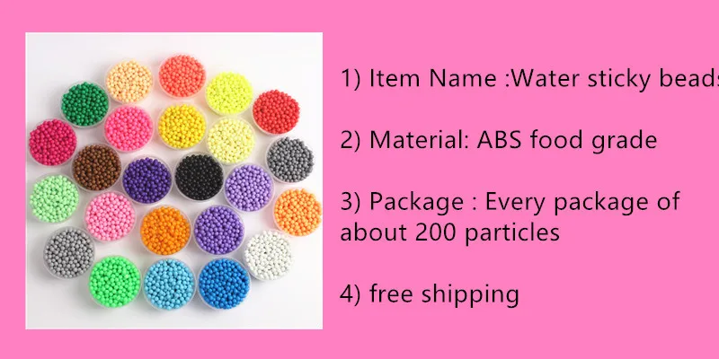 24 Цвет распыления воды бусинами головоломка 3D игрушки для детей Perler бисер запасной блок головоломка Juegos Didacticos Infantiles 200 шт./пакет