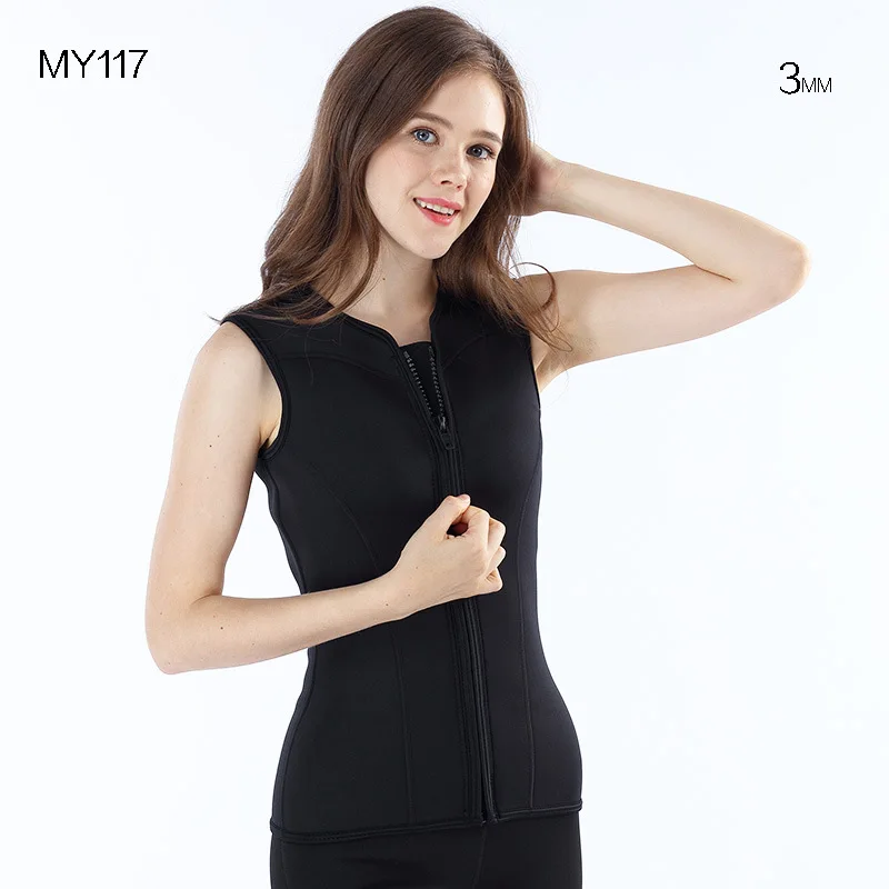 Неопреновый нейлоновый теплый жилет для дайвинга 3 мм с разрезом уличный