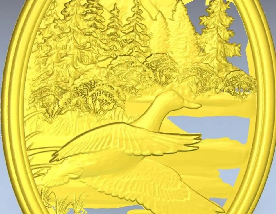 Cnc Panno_duck_1 в STL формат файлов 3d модель рельеф для | Инструменты