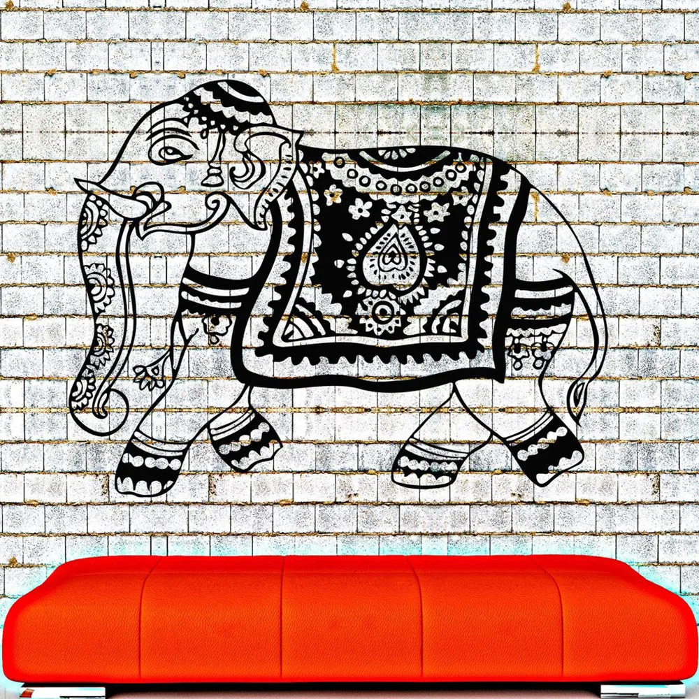 Слон Индия виниловая стена Deca индуистское животное художественные наклейки