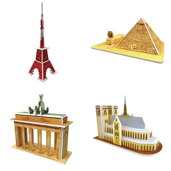 Дети DIY трехмерная головоломка 3D модель игрушки как изображение развития> лет игрушка