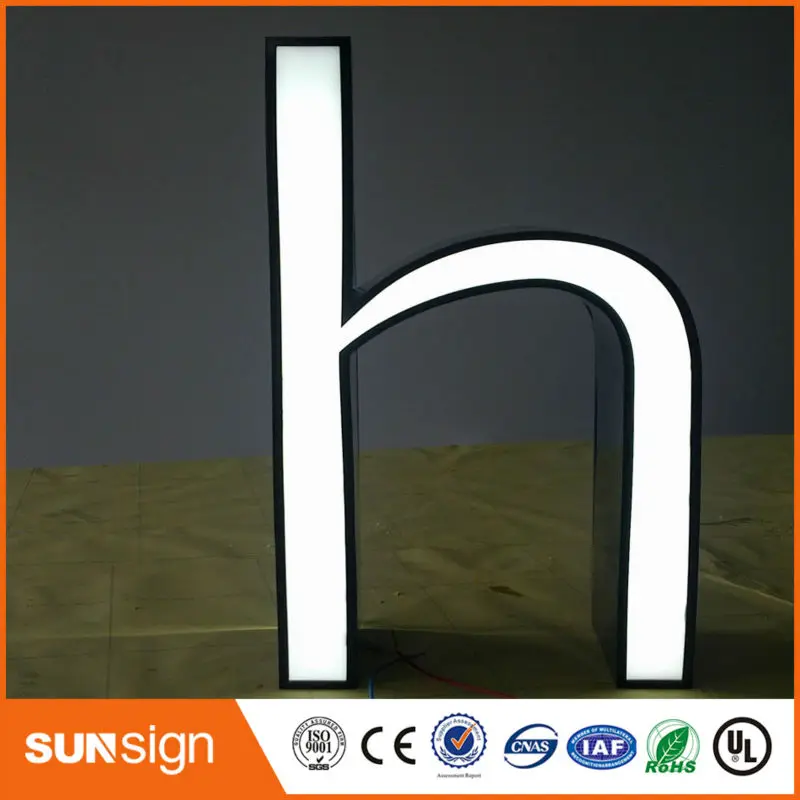 custom super bright advertising illuminated letters fontlit letters