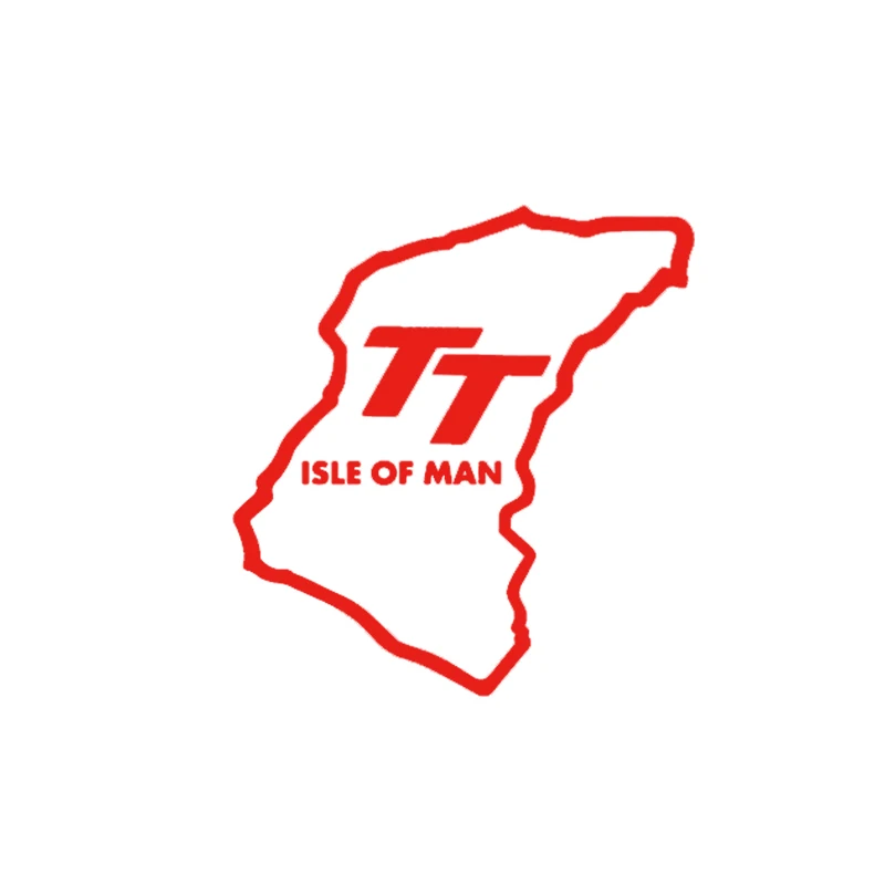 Новая наклейка &quotострова Мэн ТТ&quot забавная JDM на заднее стекло автомобиля дверь