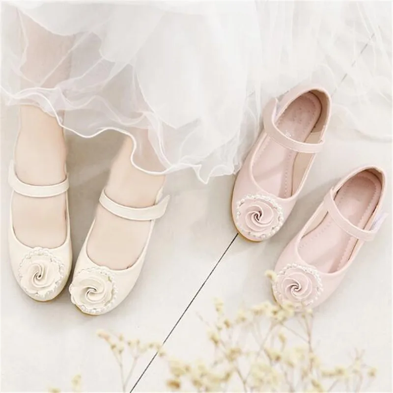 

New Fashion Princess Shoes Children Leather Shoes Baby Toddler Casual Breathable Party Performance Girls Dress Shoes 041