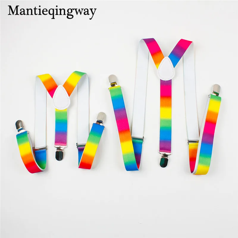 Mantieqingway новинка 2017 модные брендовые подтяжки для взрослых детей мальчиков