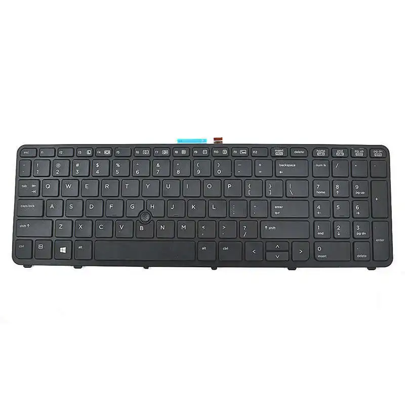 Английская клавиатура для ноутбука с подсветкой hp ZBOOK 15 17 G1 G2 PK130TK1A00