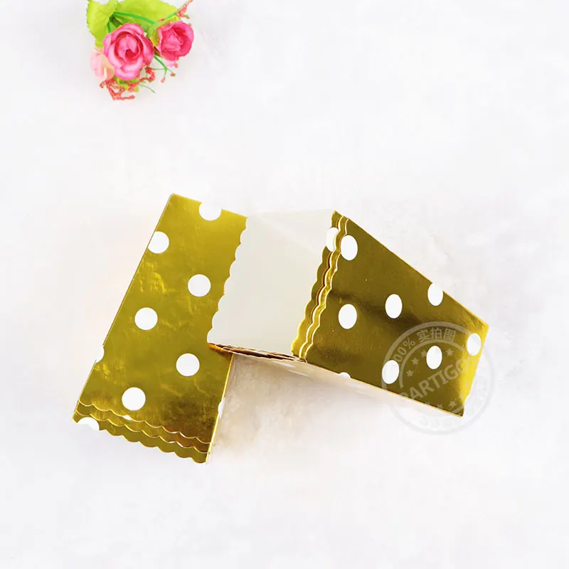 6pcs Popcorn box 2 1 сумка, золотые серебряные бумажные чашки, соломенная корзинка, шеврон, детский душ, день рождения, свадьба, вечеринка, одноразовая салфетка для посуды, Декор, принадлежности - Цвет: 6pcs Popcorn box 2