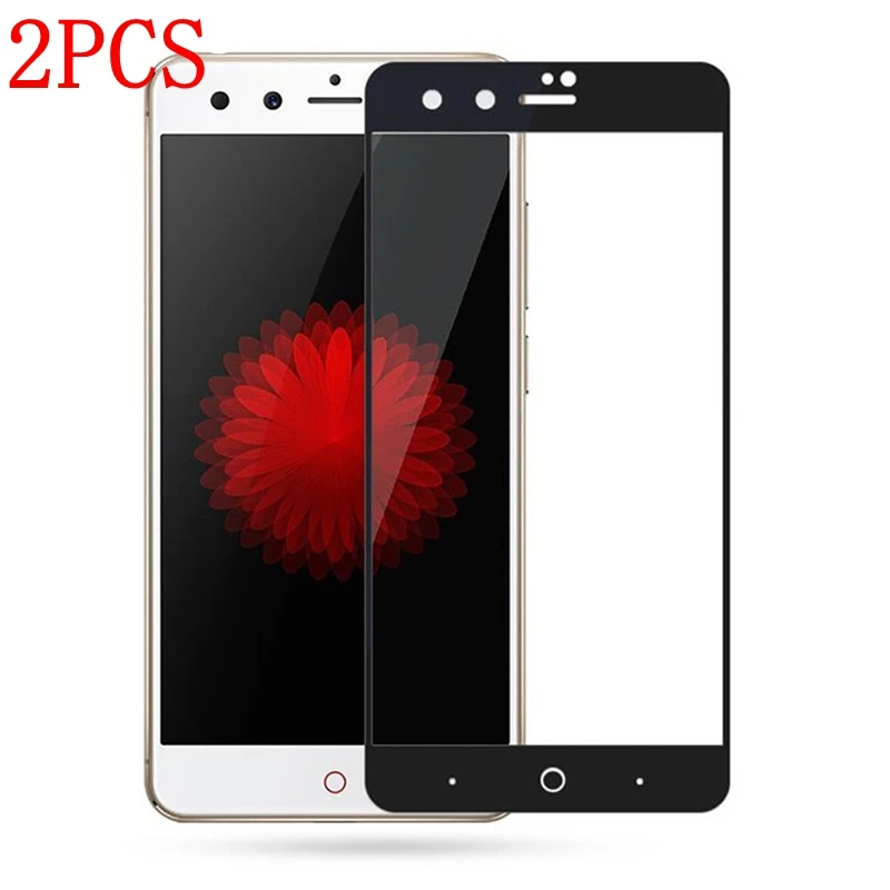 Закаленное стекло с полным покрытием для ZTE Nubia Z11 Mini 2 шт. защитная пленка экрана
