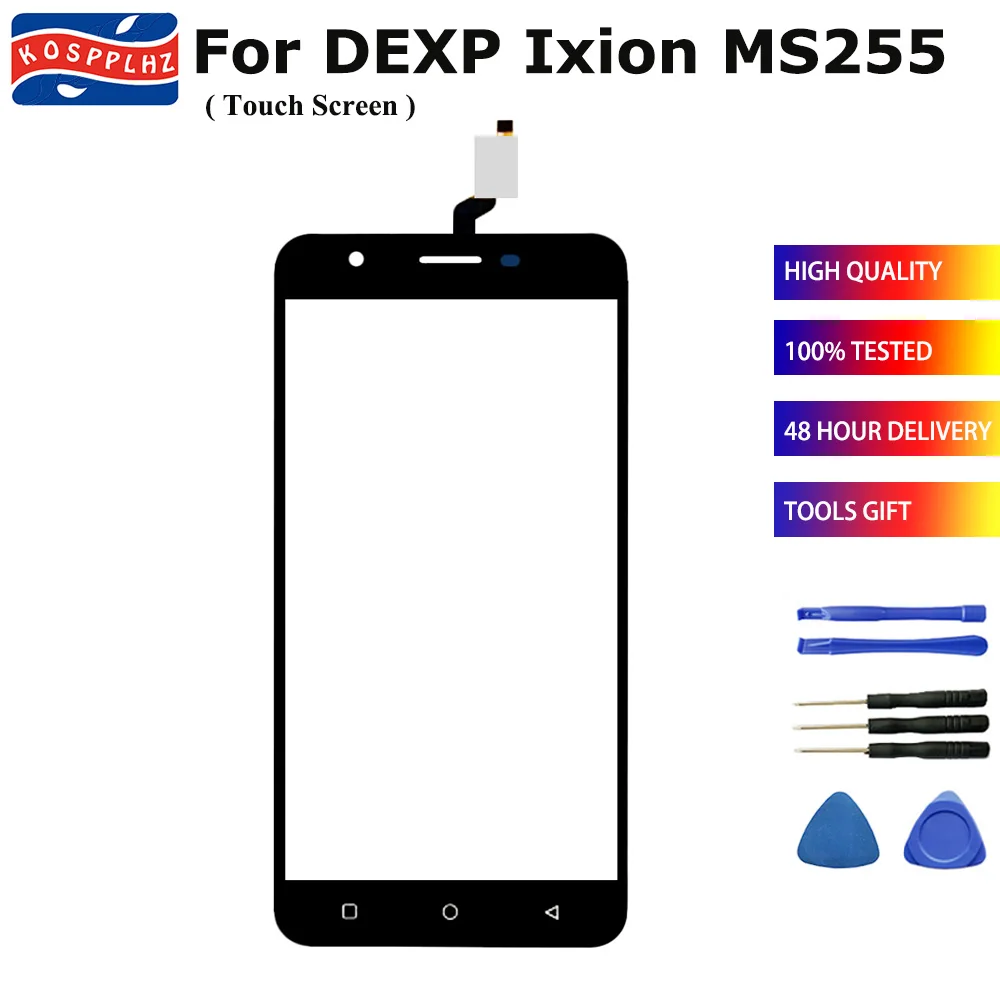 KOSPPLHZ для DEXP IXION MS255 элемент Передний сенсорный экран внешняя стеклянная панель