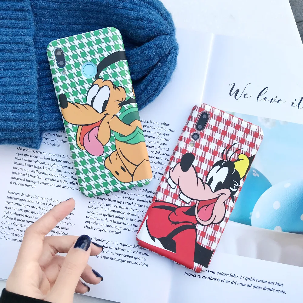 Чехол Marchcover для huawei P20 pro P10 plus Nova3 милый мультяшный Микки Дональд твердый корпус