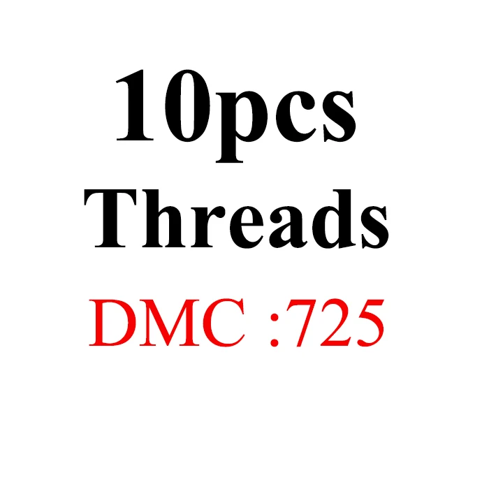 1.2m10pcs-DMC725 Golden Panno DIY DMC 613-725 вышивка нитью нитки 10 шт./лот 1,2 м Набор для вышивки крестом наборы для вышивки крестом 11,12 - Цвет: 1.2m10pcs-DMC725