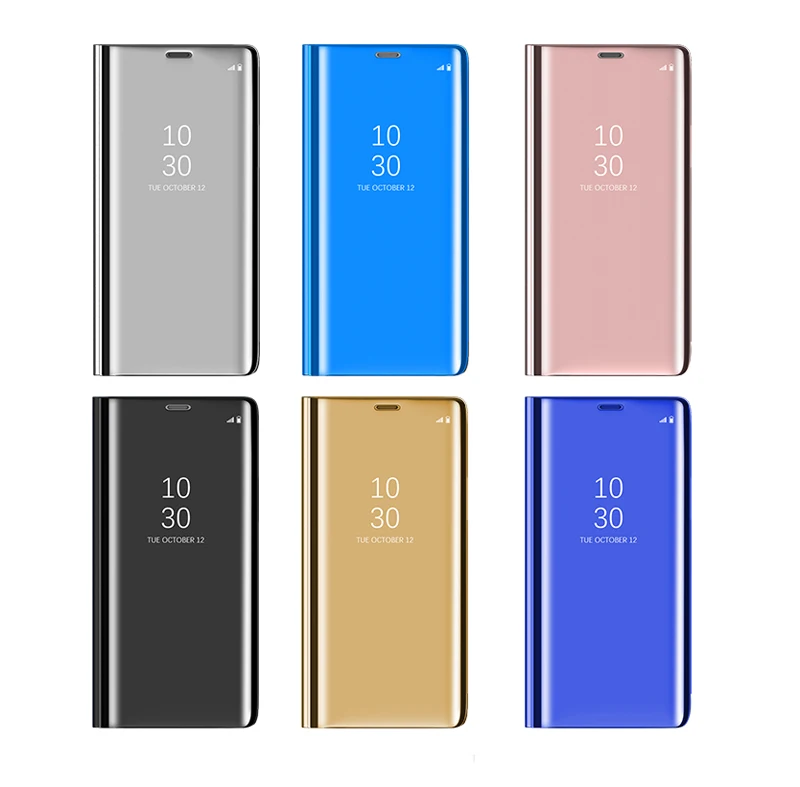Умный зеркальный Чехол С Откидывающейся Крышкой для Samsung Galaxy S8 S9 плюс S10 S10e S7 край