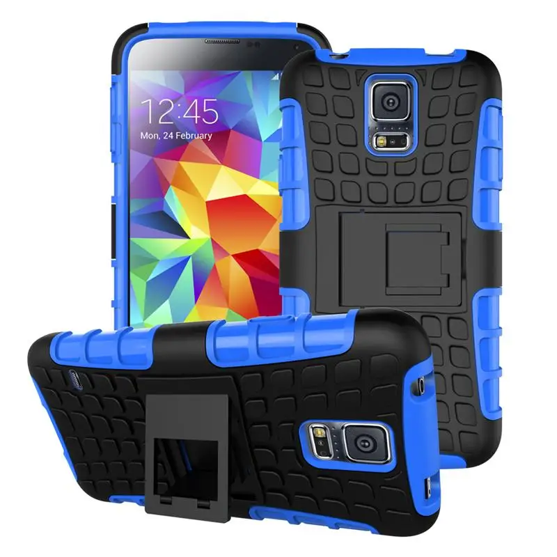 Чехол для samsung Galaxy S5, сверхпрочный жесткий резиновый силиконовый чехол для телефона, для samsung Galaxy S5, чехол для samsung S5, сумка - Цвет: Blue