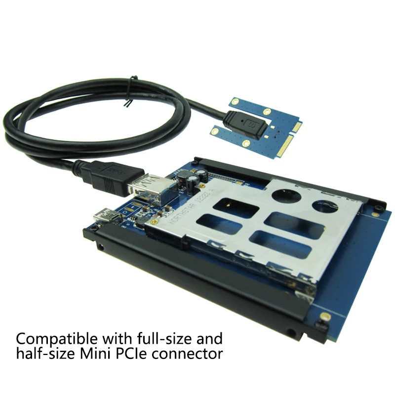 Размер Mini PCIe USB 2 0 на ExpressCard 54 / 34 слот адаптер PCI express mini Card To Express конвертер |