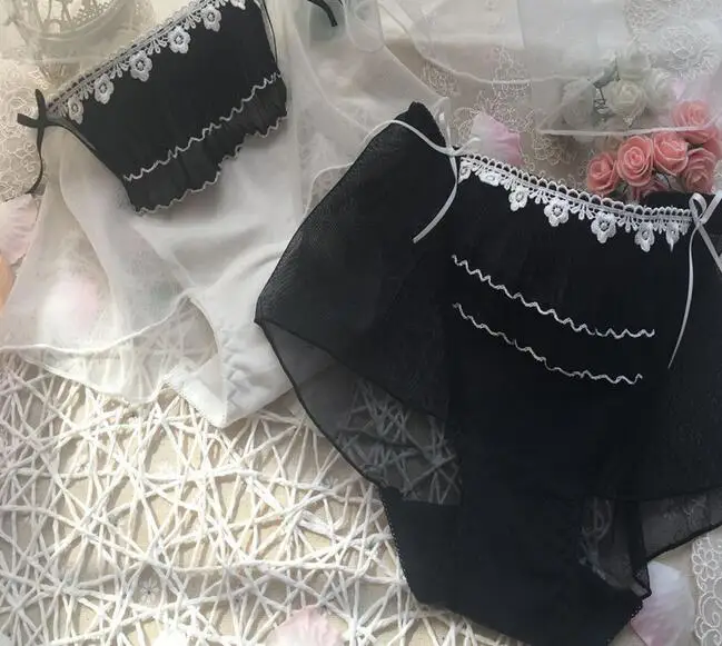 Трусики танга WP395 женские с оборками Размеры M L XL|princess panties|thongs thongspanties thong |