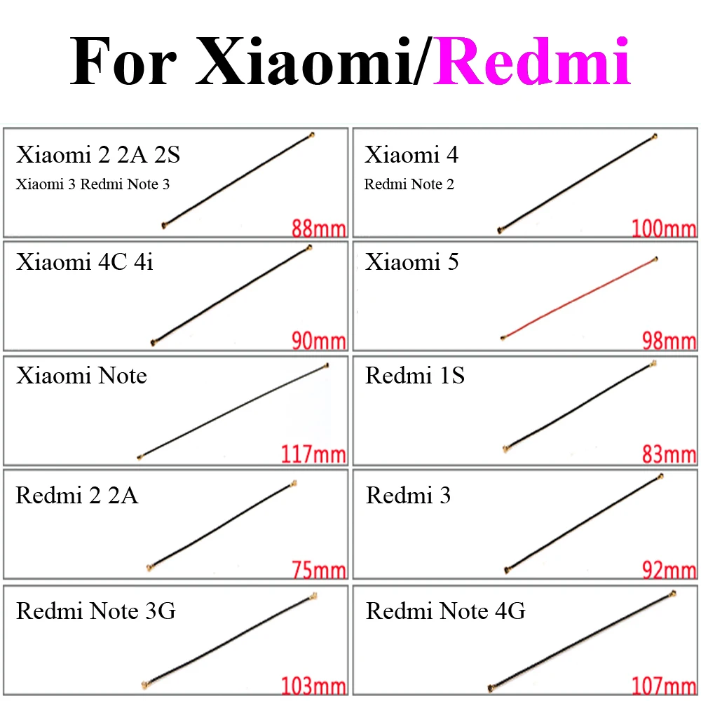 Антенный сигнал Wi-Fi антенна гибкий кабель лента для Xiaomi M2 M2A M2S 2A 2S 3 4 5 4C 4i NOTE детали