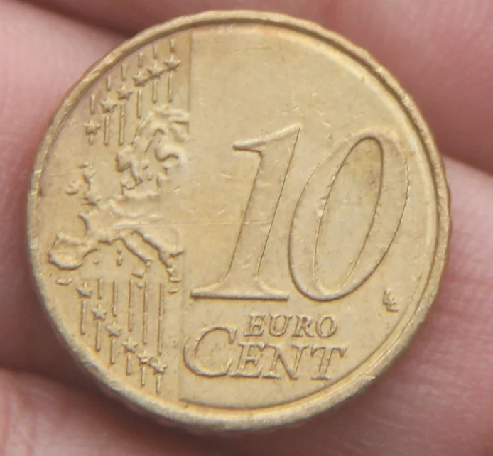 Франция 10 евро центов монеты ЕС Европа 100% настоящие и исходящие для коллекции