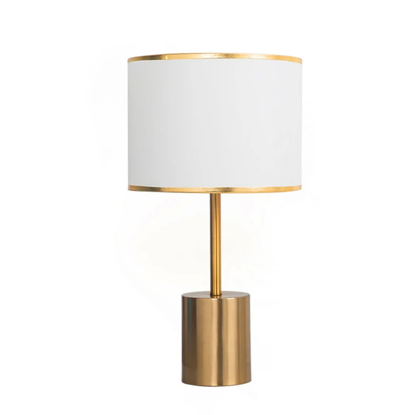 

Nordic Metal LED Table Lights Office Decorative Cloth Lampshade Desk Lamps Bedroom Bedside Reading Table Lamps Kitchen Fixtures