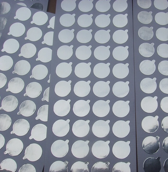 Серебряная чистая этикетка из алюминиевой фольги масляные наклейки для бутылок