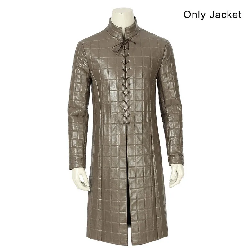 Only jacket 2 Костюм для косплея «Игра престолов 8», «Джон Сноу», «Песнь Льда и Огня» для взрослых; вечерние накидки на Хэллоуин; накидка; куртка; перчатки - Цвет: Only jacket 2