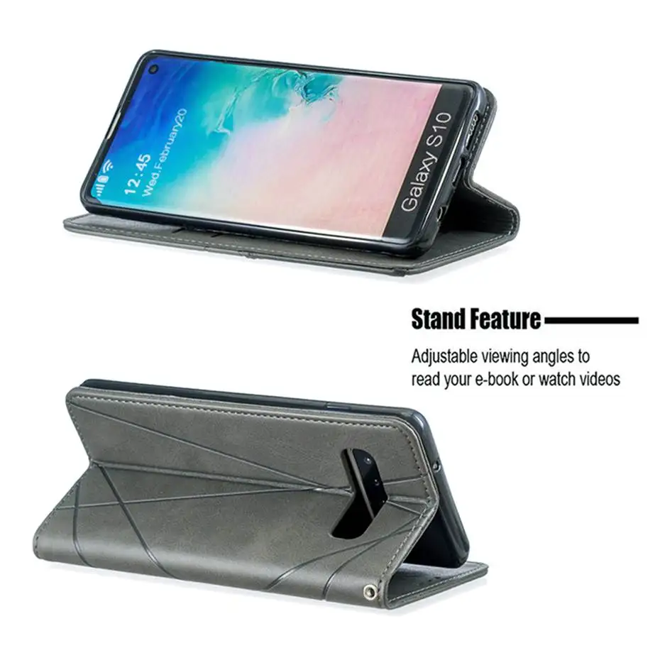 Flip Leather Case For Samsuang Galaxy S10 S10E S9 Plus A10 A20 S A30 A40 A50 A70 A7 J4 J6 2018 Note 10 Pro Phone Cover | Мобильные