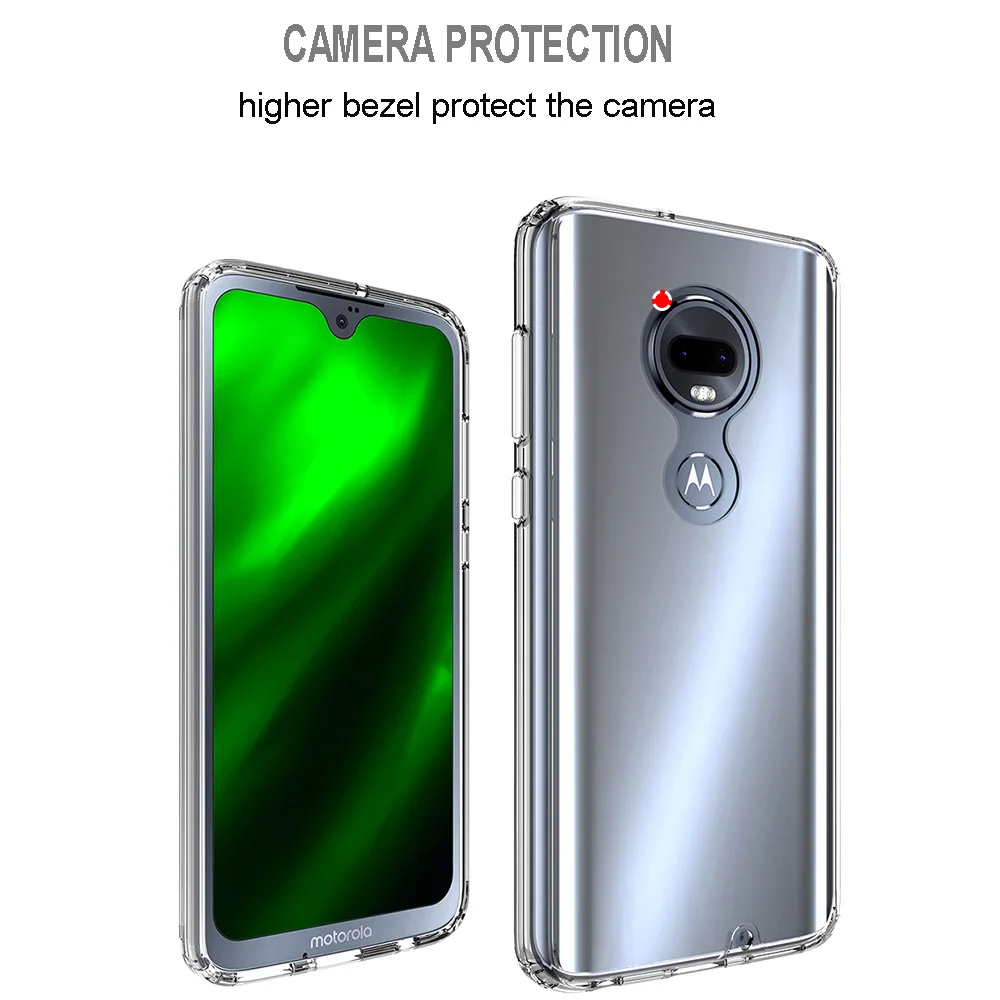 Ударопрочный Прозрачный Жесткий Тонкий чехол накладка для Motorola G7 Plus G6 Play G 7 6