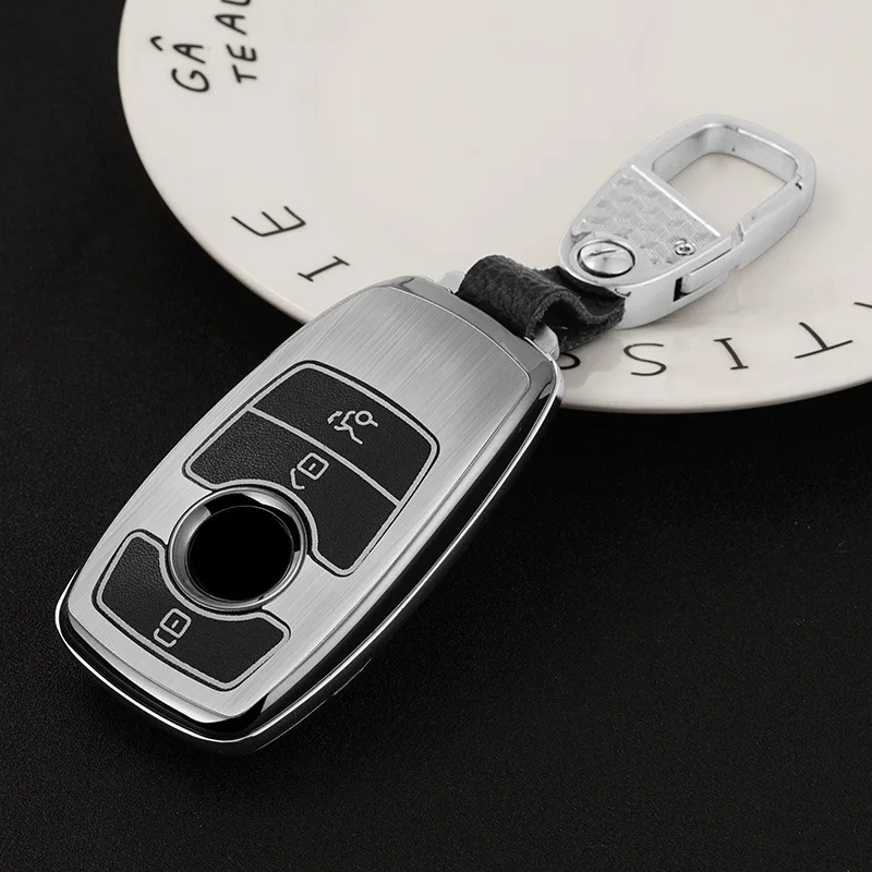 Luminous Car Key Fob Case Protective Cover Black For Mercedes-Benz W177 W205 W213 W222 A205 A217 A238 S205 S213 C205 C217 C238