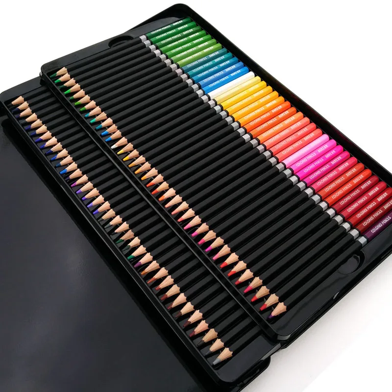 

100 Colored Pencil Fine Art Lapis de cor 72 cores Profissional Colored Pencils 72 Lapis Artist Crayons Sketch Pencils Wholesale