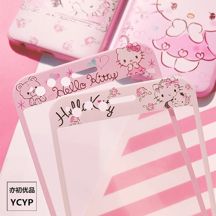 Чехол для iPhone XS Max Pink KT cat и переднее закаленное стекло X мягкие чехлы из ТПУ iphone 8 7 6