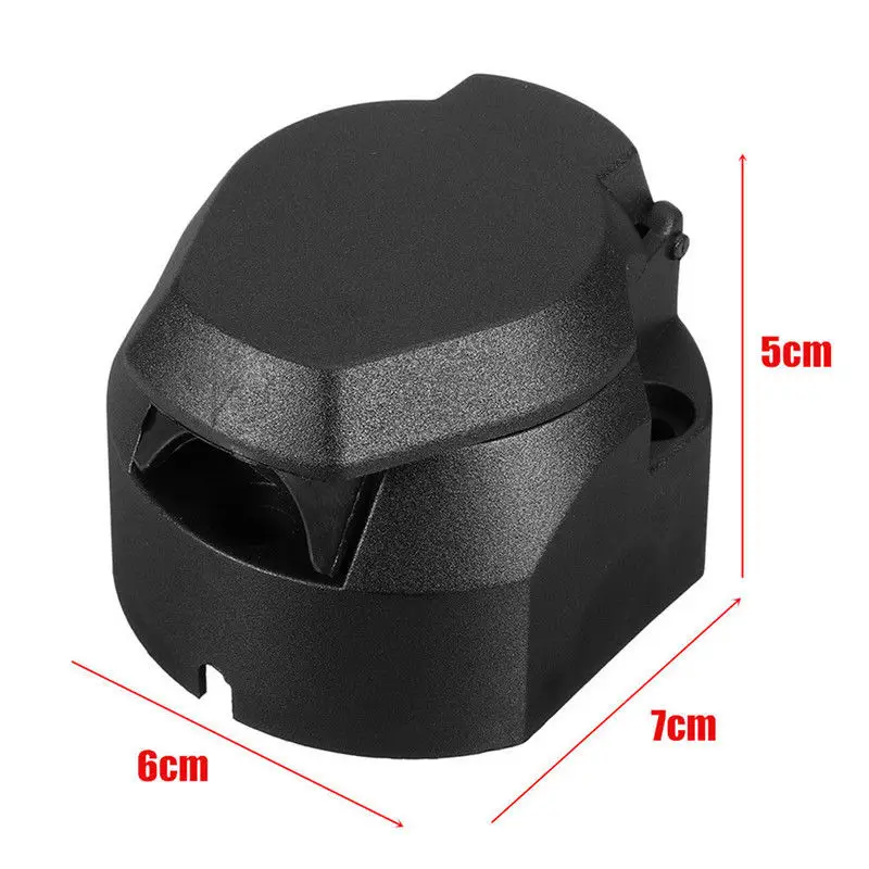 Розетка 13 контактный адаптер для трейлера Towbar Caravan Грузовик Черный Прочный