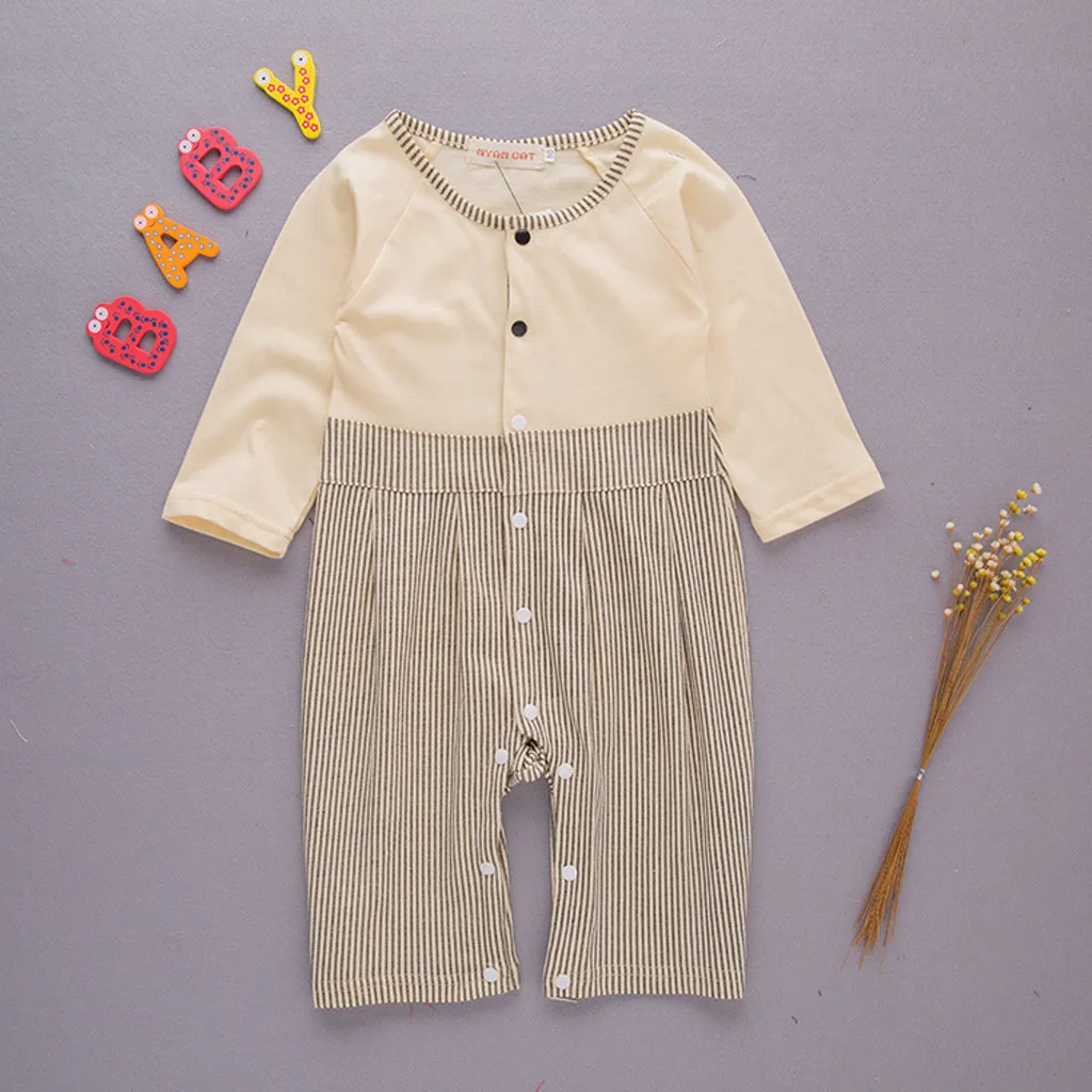 LONSANT Baby Clothes Boys Striped Kimono Tops+Romper Outfits Set Infant Cotton Belt long sleeve Japanese clothes |