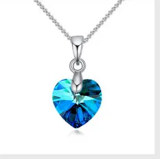 BeBella каплевидный кристалл кулон ожерелье сделано с австрийскими кристаллами от Swarovski для женщин Свадебные украшения для невесты