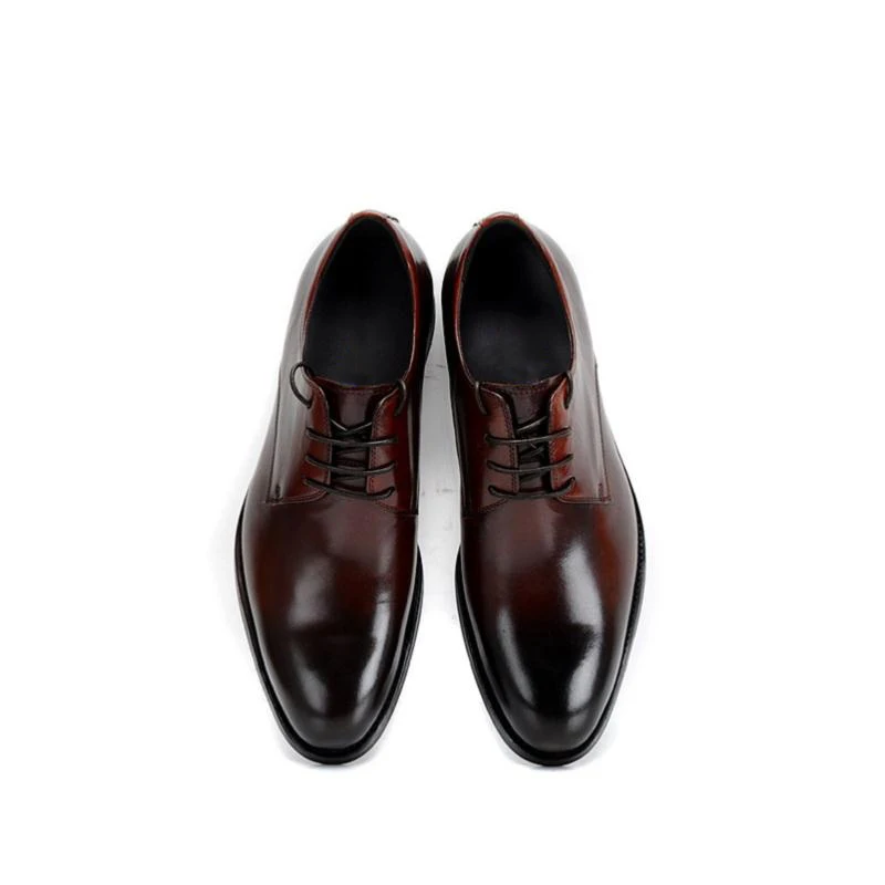 HEINRICH/Новинка 2018 года Брендовые мужские туфли в стиле дерби с острым носком