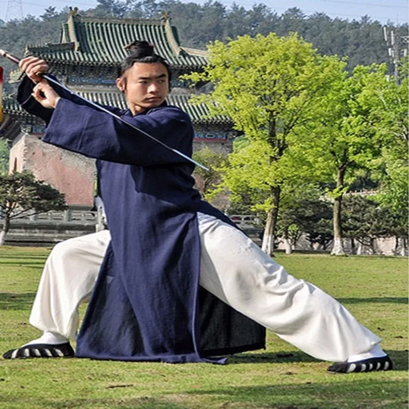 Высококачественная льняная одежда для мальчиков униформы Тай Чи кунг фу ушу