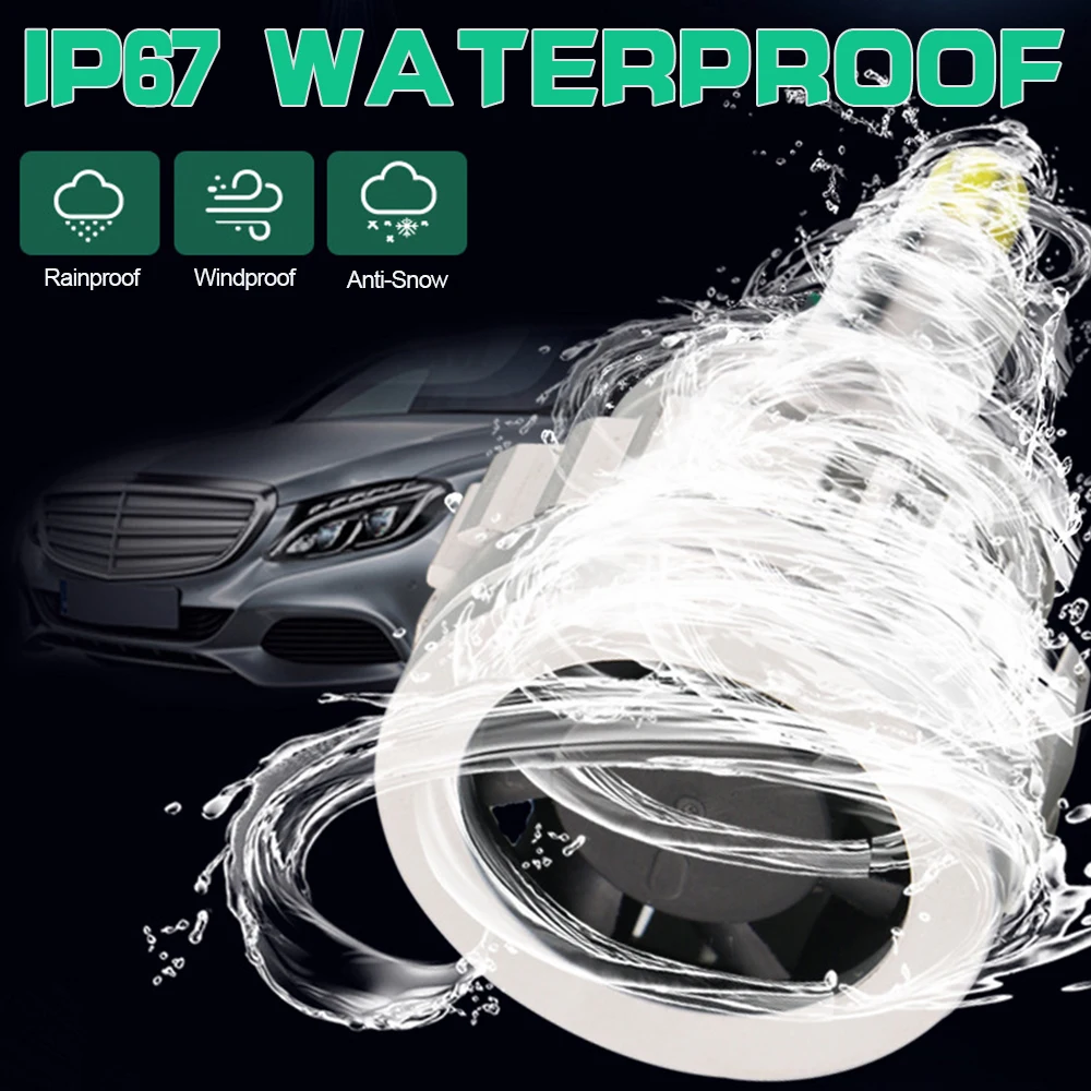 NEW Led Car Headlights H1 H7 H8 H11 HB3 9005 HB4 9006 Led Canbus Led Car Headlights 6-sides 3D Automotive Fog Lights 2Pcs