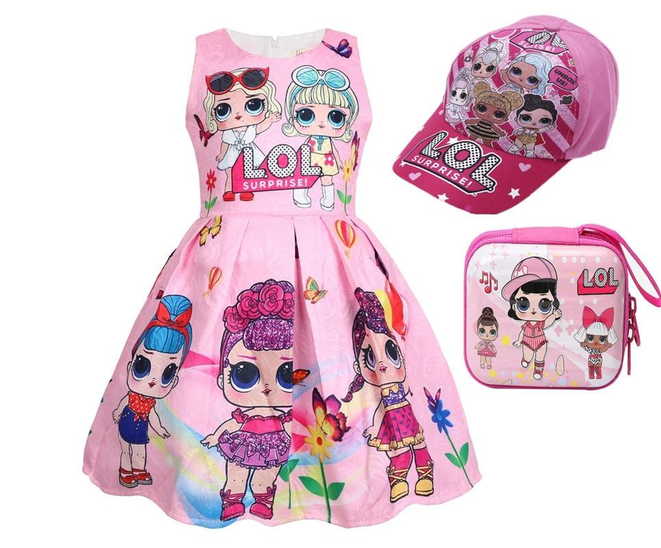 Kids Dress for Girls Sleeveless Birthday Party Unicorn Princess Toddler Girl Cosplay Clothes Baby Vestidos Clothing | Детская одежда и