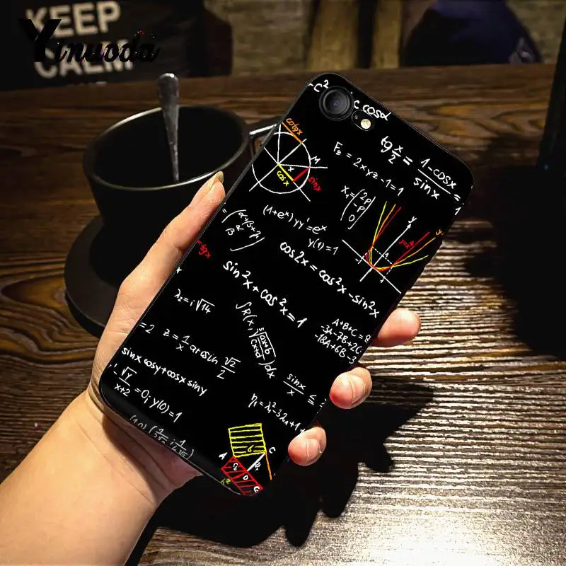 Yinuoda для iphone 7 6 X чехол с формулами математическая формула химический кремний чехол для телефона для iphone 7X6 6S 8 Plus 5 5S SE XR XS XSMAX - Цвет: 2